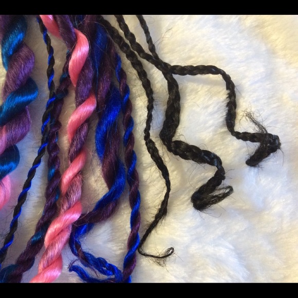 Braids & twists - rave party hair!! - Picture 3 of 4